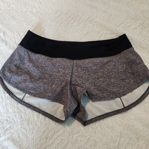 Gray and Black Athletic Shorts